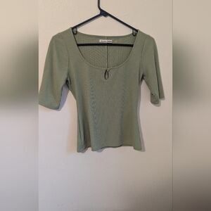 Reformation Sage Green Key Hole Top-Small-Never Worn